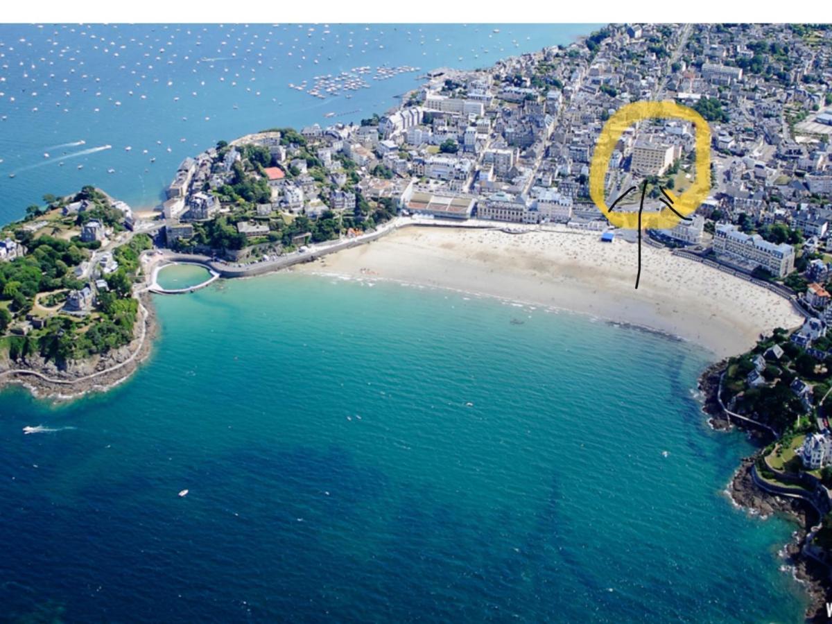 2 Pieces Terrasse Vue Mer Dinard Exterior foto